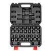 LLNDEI 3/8" Drive Universal Impact Socket Set, 19 Pieces CR-MO