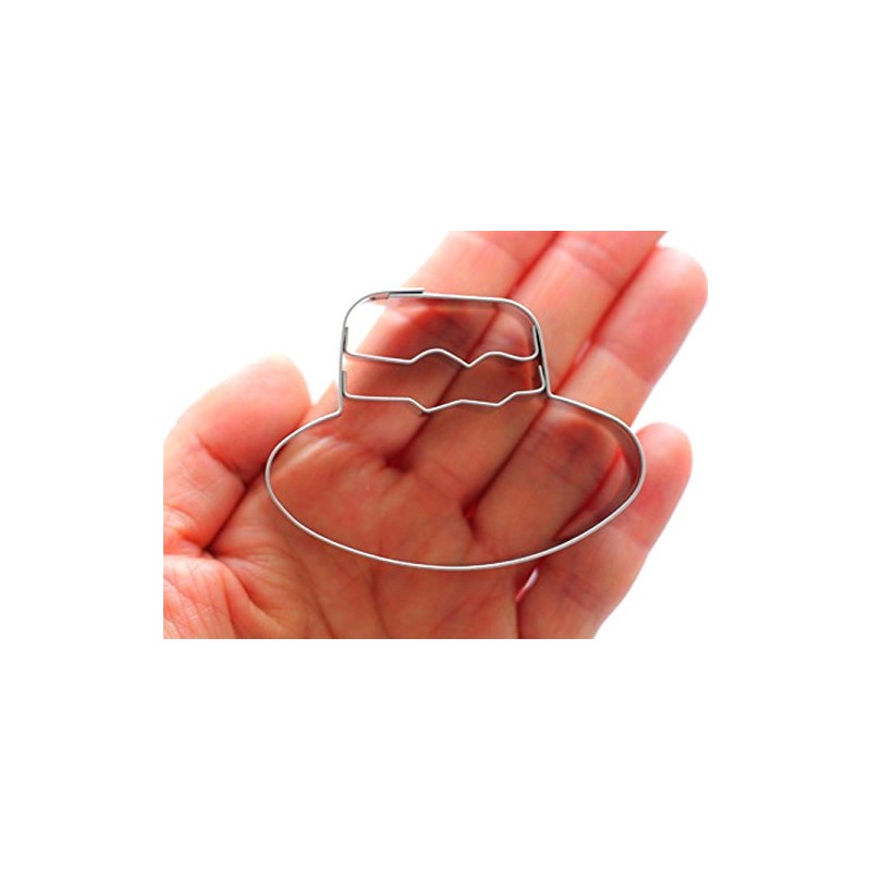 Staedter Embossing Hat Shape Cookie Cutter, Silver