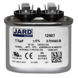 MARS - Motors & Armatures 12907 7.5 MFD/370 VAC Oval Motor Run Capacitor