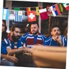 Kisangel 3pcs 32 String International Flags 32 Countries String Flags