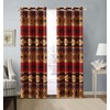 Mojave Rustic Western Southwest Native American Grommet Window Treatment Curtain