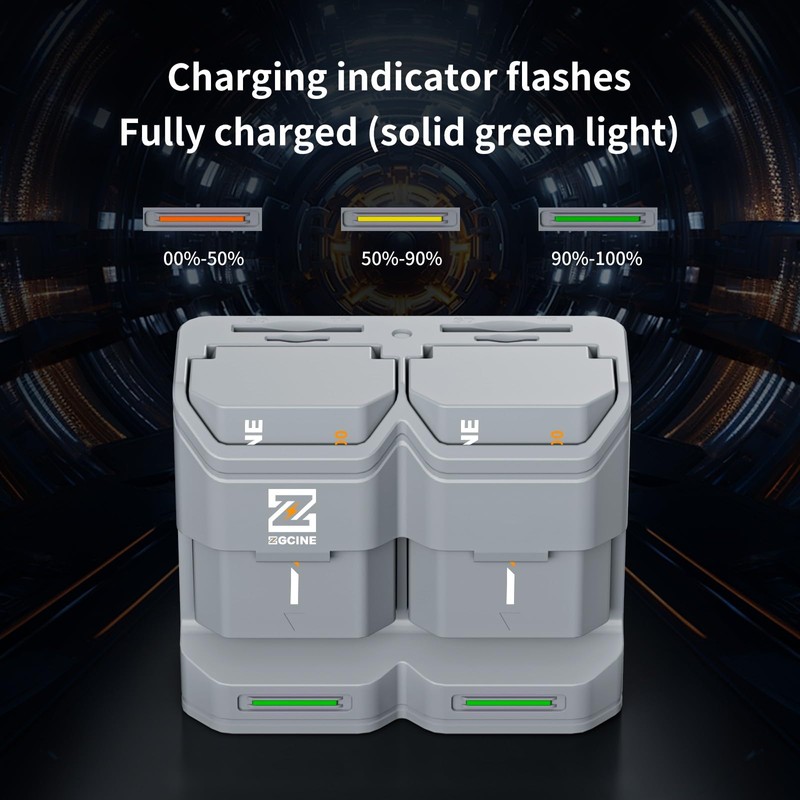 ZGCINE PC2-FZ100 2-Slot NP-FZ100 PD Battery Charger Case
