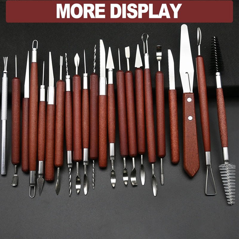 LINPHCEY 22-Piece Clay Sculpting Tools Set Perfect for Polymer Air
