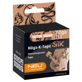 Höga-K-Tape Silk Tattoo snake 5cm x 5m, Kinesiologischer Tape in Seidenqualität