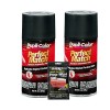 Dupli-Color Universal Flat Black Exact-Match Automotive Paint (8 oz) Bundle wit