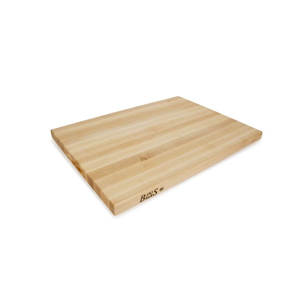 John Boos Block R02 Maple Wood Edge Grain Reversible Cutting Board, 24 Inches x 18 Inches x 1.5 Inches