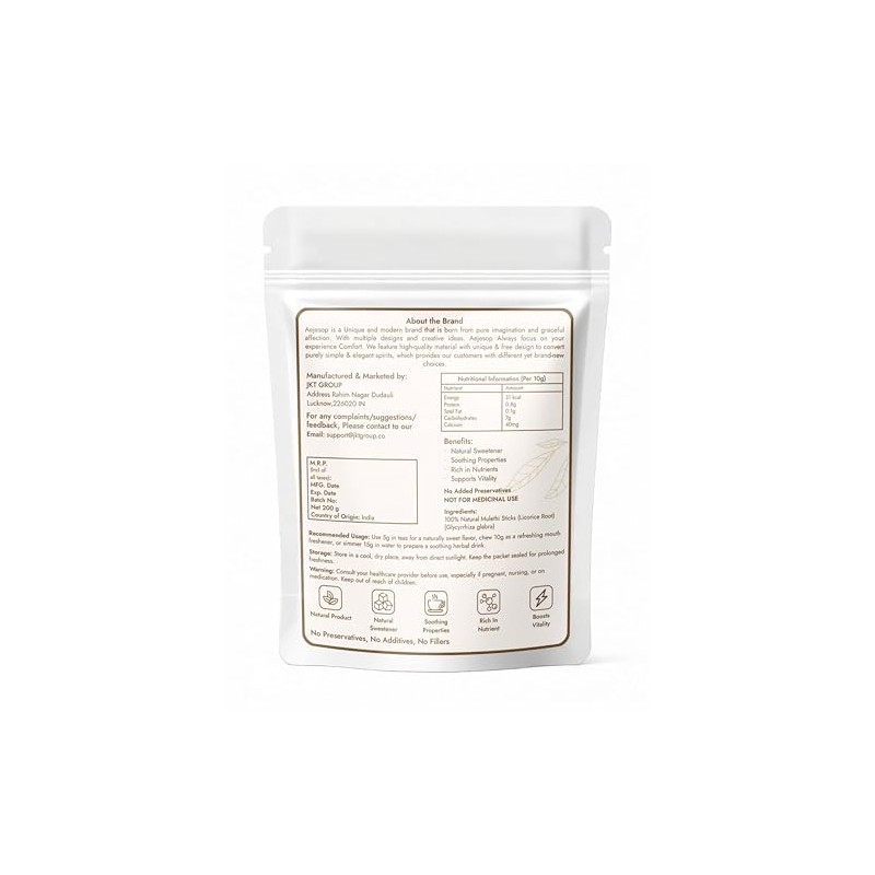 AEJESOP AEJESOP Licorice Root Powder, Raw Mulethi Powder,7oz(200g)