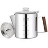 Vaolvpant No Coating 12 Cup Percolator Coffee Pot 304 Stainless