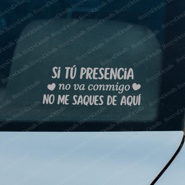 Christian Si Tu Presencia Sticker - No va conmigo No