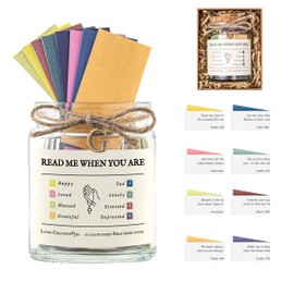 Bible Verses Jar, Initial G Prayer Jar for Emotion and Feelings Christian Scripture Daily Bible Verse Gifts for Women, Uplifting Scriptural Study Supplies Men Christian Art Work for Family