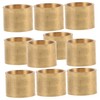 Totority 10Pcs Replacement Ferrules for Billiard Cues Durable Metal Accessories