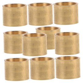 Totority 10Pcs Replacement Ferrules for Billiard Cues Durable Metal Accessories for Pool Stick Repair and Lightweight and Compact Design