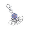 Jadani Kingsport Keyring with Carabiner Hook and 6 Removable Rings