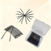 100 Pcs Curved Bobby Pins, 2.2 Inch Black Hair pins