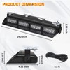 XRIDONSEN Emergency Dash Strobe Lights Amber Safety Flashing Warning w/Digital