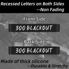 48 Pack Magsaddle Magazine Marking Bands 5.56 NATO, 223 Remington, 300 Blackout, 300BLK Subsonic Ammo Caliber Label Identification Marker Holster Accessories (Black - White)
