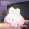 Cute Bunny Night Light Rechargeable 3 Levels Warm Light Soft
