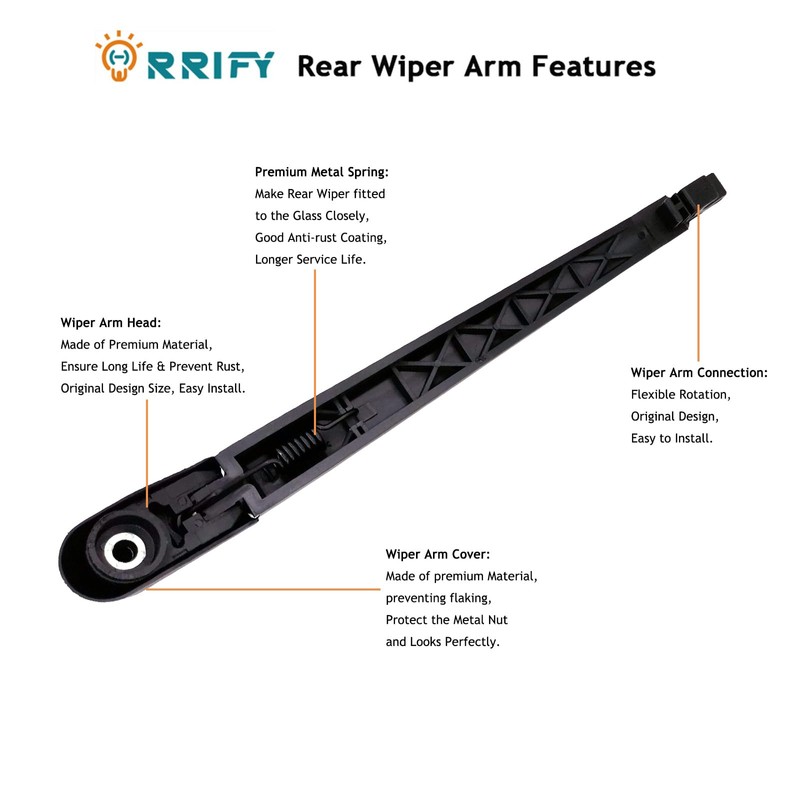ORRIFY Rear Wiper Blade Arm Set for Mazda CX-5 CX5