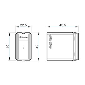 Finder Rilevatore di Movimento ad Incasso Tipo 18.91. Adattabile a qualsiasi ambiente con range di rilevamento 110°. Programmazione standard. Versione colore Bianco