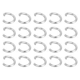 QUARKZMAN Pack of 200 Jump Rings Stainless Steel 4 mm Split Rings Metal 0.6 mm Thick Open Rings Jewellery Repair Chain Rings Jump Rings for Jewellery Making Bracelets Necklaces Crafts