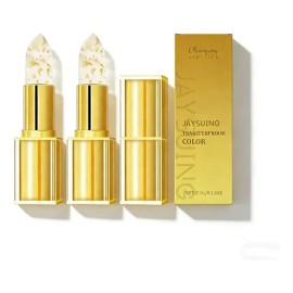 Bálsamo Labial Jaysuing Con Pan De Oro Y Color Hidratación                                                                                            