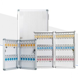 Aluminum Key Box (12/24 Key Capacity) for Valuables - Guard Room, Parking, Gym Use Aluminum Key Box 24 Keys 2ea