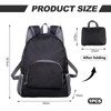 Foldable Backpack, Lightweight Small Backpack, Waterproof Small Backpacks, Space-Saving Pack,