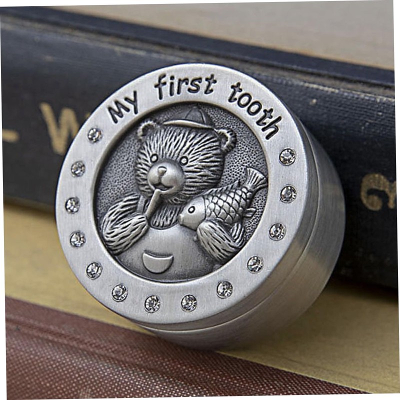SAFIGLE Tooth Box Keepsake Organizer for Boy Girl Cute Milk