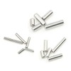 Yesallwas 100Pcs 3mm x 30mm Dowel Pin, Stainless Steel Shelf