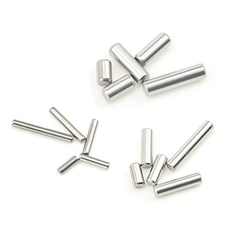 Yesallwas 100Pcs 3mm x 30mm Dowel Pin, Stainless Steel Shelf