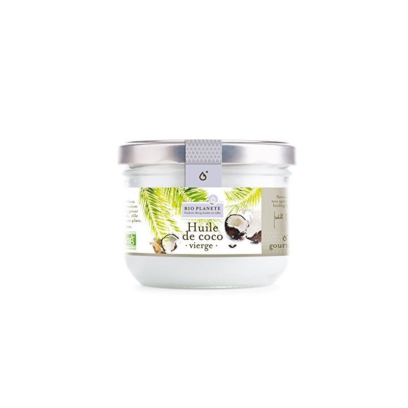 BIOPLANETE France Popular Virgin Coconut Oil 12.5 oz Cold Pressed