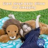 Tezituor 43.3inch Giant Lion Stuffed Animals, Realistic Large Stuffed Lion