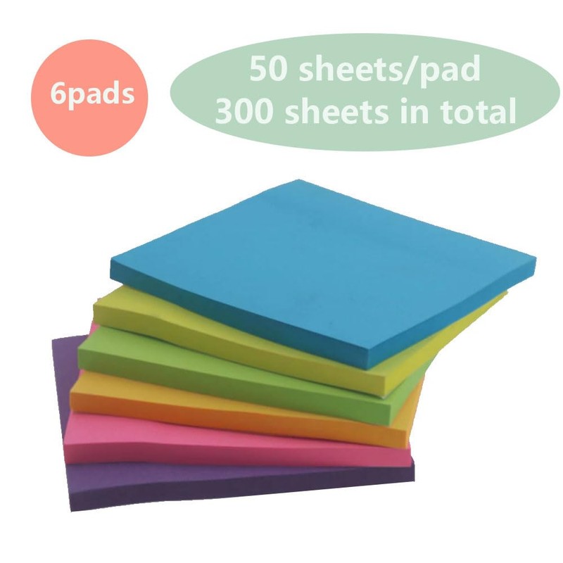 Sticky Notes 3x3 Inches,Self-Stick Note Pads,Sticky Notes tabs for Home,