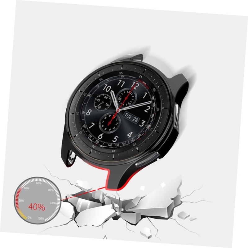 Levemolo Watch Case for Gear Shock-Resistant TPU Protective Cover Black