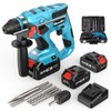 Seesii 21V Cordless Hammer Drill: Battery Power Drill with 2