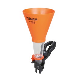 Beta 1758 Selbstanpassender Trichter, Einfülltrichter (praktischer Trichter fürs Auto, leichte Einfüllhilfe, hochwertiges Beta Werkzeug, einfache Bedienung, transparentes Material)