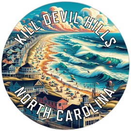 Kill Devil Hills North Carolina Mementos Souvenir Die Cut Flat Magnet 3-Inch