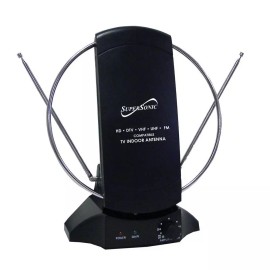 Supersonic HDTV Digital Amplified Indoor Antenna w 2 Stage VHF Amplifiers (SC-605)
