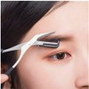 XUJINCN Eyebrow Trimmer Scissors，Eyebrows Scissors with Comb(Detachable)， Eyebrows Grooming Tool