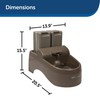PetSafe Drinkwell Outdoor Dog Water Fountain - 2 Reservoirs -
