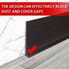 FONUNO Vinyl Wall Base Baseboard Molding Trim 4" Flexible Self