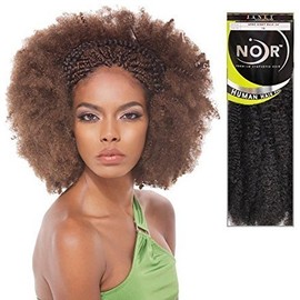 Janet Collection Synthetic Hair Braids Noir Afro Kinky Bulk 24" (280)