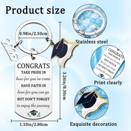 Celunux 2026 Graduation Gifts For Him Class Of 2026 Keychain Middle High School College Graduation Gifts For Him Inspirational Gift For Senior Masters Degree Student Cool Congratulations Gift Ideas