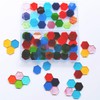 AONUOAO 100 pcs Hexagon Transparent Stained Glass Pieces mosaics tiles
