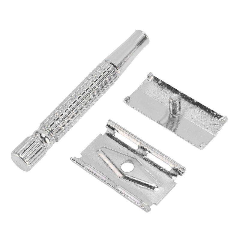 Long Handle Double Sided Shaving Tool Premium Metal Vintage Safety