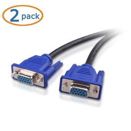 Cable Matters 2-Pack 1ft Full HD 1080P VGA Splitter Cable (VGA Y Cable) for Screen Duplication - Does NOT Show Separate Displays (No Screen Extension)
