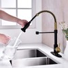 Pirooso Commercial Single Handle Spring Kitchen Sink Faucet, Lead Solid