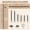 Bonpally Room Divider Curtain Rod, No Drilling Room Separator for