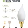Duoled E12 Dimmable Candelabra Bulb 2700k Warm White Candle Light