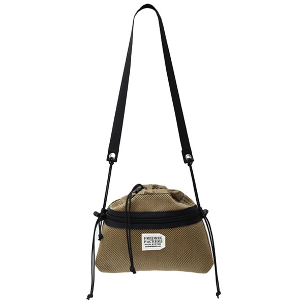 Fredrick Packers BELLSACK S Mesh Shoulder Bag Sacoche, COYOTE, Sacoche